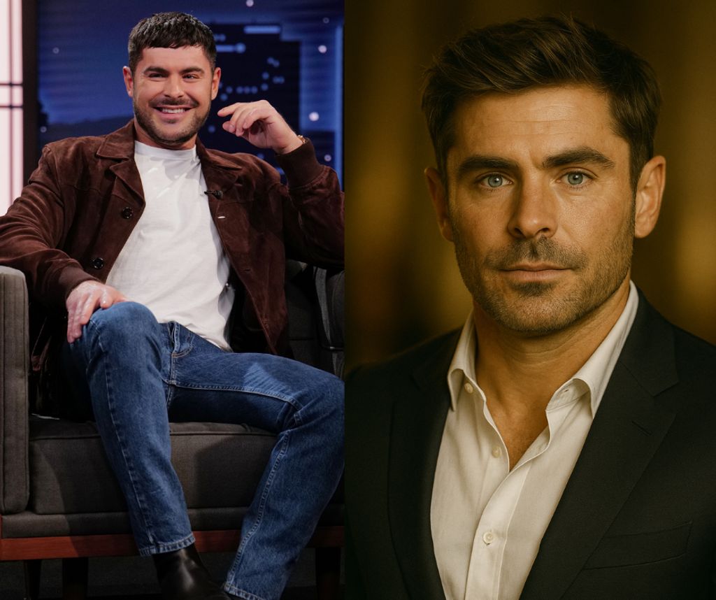 Zac Efron arca egyszer csak megváltozott, mintha Bruce Wayne karrierjére váltott volna. Az AI viszont visszaadta a tinilányok posztereiről ismert, sportos srácot – kevesebb állkapoccsal, több természetességgel.
