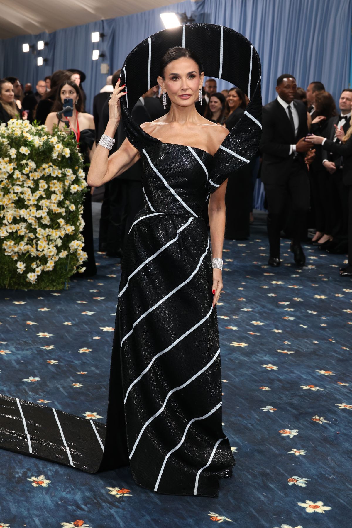 NEW YORK, NEW YORK - MAY 05: Demi Moore attends the 2025 Met Gala Celebrating "Superfine: Tailoring Black Style" at Metropolitan Museum of Art on May 05, 2025 in New York City.  (Photo by John Shearer/WireImage)