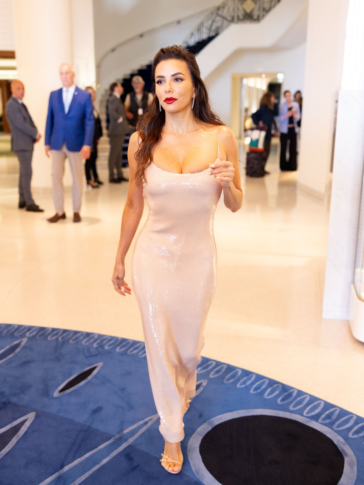 CANNES, FRANCE - MAY 13: Eva Longoria is seen at Hotel Martinez during day one of the 78th Cannes Film Festival on May 13, 2025 in Cannes, France. (Photo by Arnold Jerocki/GC Images)