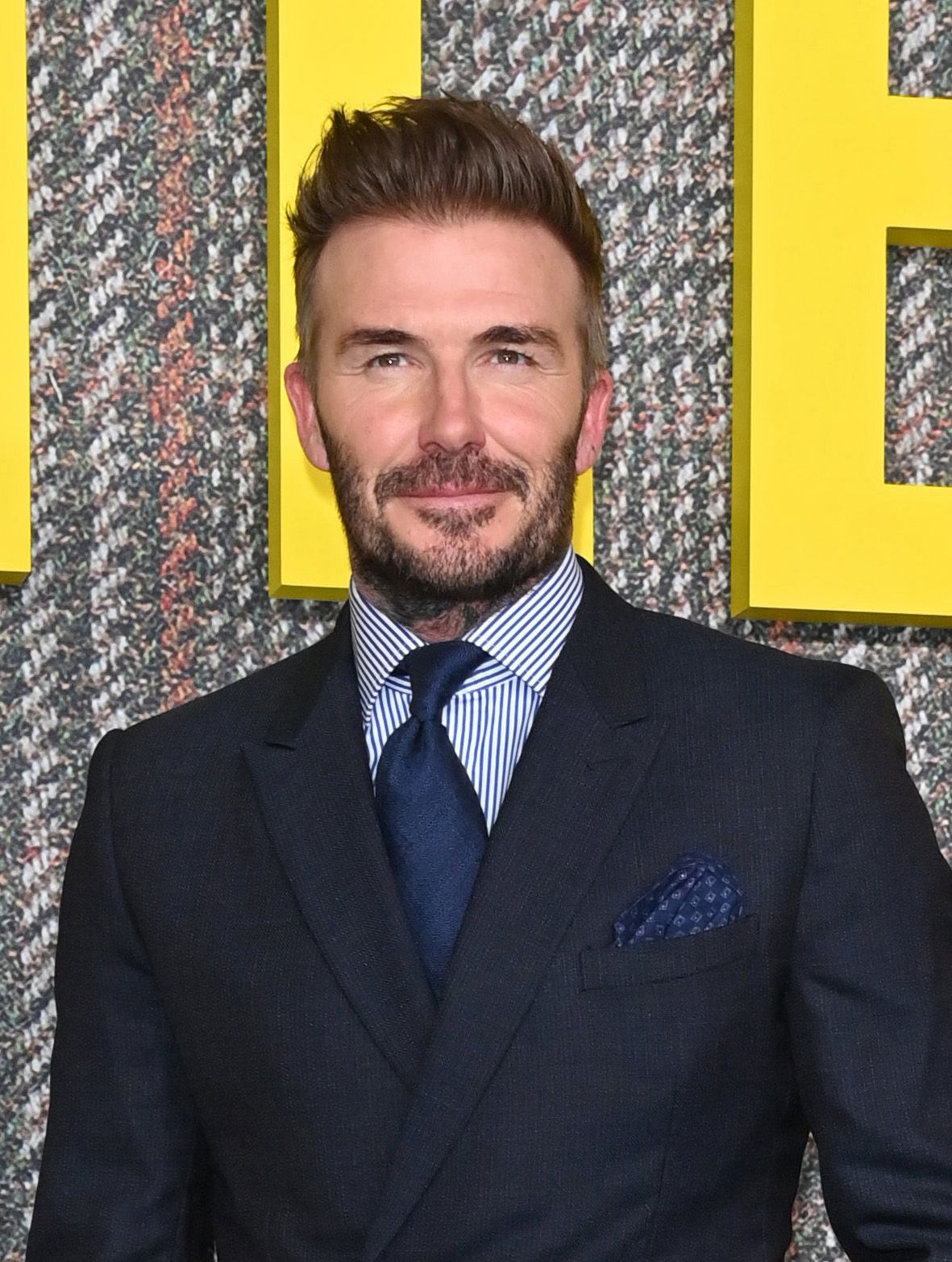 LONDON, ENGLAND - MARCH 05: David Beckham attends the UK Series Global Premiere of new Netflix series "The Gentlemen" at the Theatre Royal Drury Lane on March 05, 2024 in London, England. (Photo by Alan Chapman/Dave Benett/WireImage)