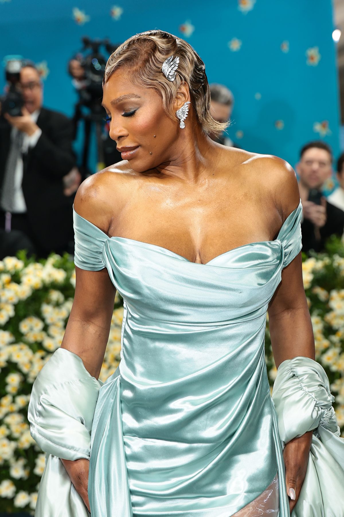 NEW YORK, NEW YORK - MAY 05: Serena Williams attends the 2025 Met Gala Celebrating "Superfine: Tailoring Black Style" at Metropolitan Museum of Art on May 05, 2025 in New York City.  (Photo by Dimitrios Kambouris/Getty Images for The Met Museum/Vogue)