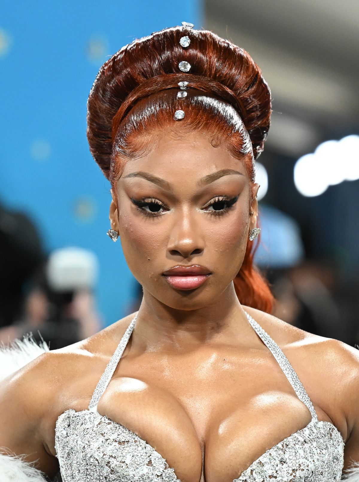 Megan Thee Stallion at The 2025 Met Gala Celebrating "Superfine: Tailoring Black Style" held at the Metropolitan Museum of Art on May 05, 2025 in New York, New York. (Photo by Gilbert Flores/Variety via Getty Images)