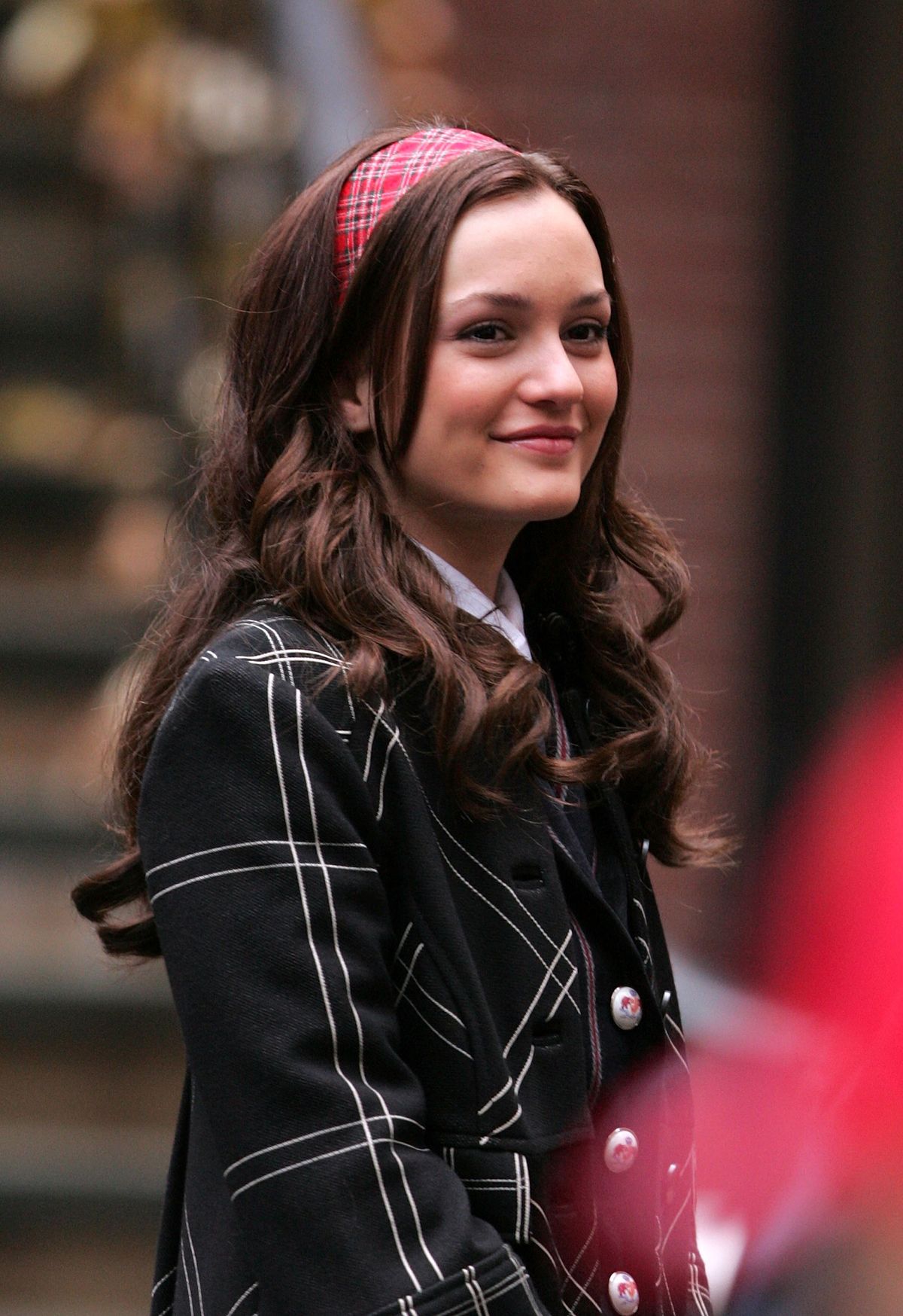 NEW YORK - NOVEMBER 26:  Leighton Meester on location for "Gossip Girl"  on November 26, 2007 in New York City, New York. (Photo by James Devaney/WireImage)