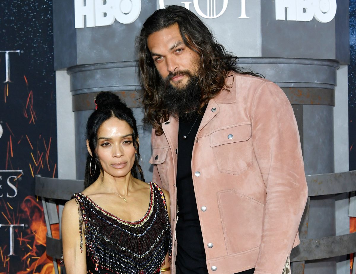 NEW YORK, NY - APRIL 03:  Lisa Bonet and Jason Momoa attend the "Game Of Thrones" season 8 premiere on April 3, 2019 in New York City.  (Photo by Mike Coppola/FilmMagic)