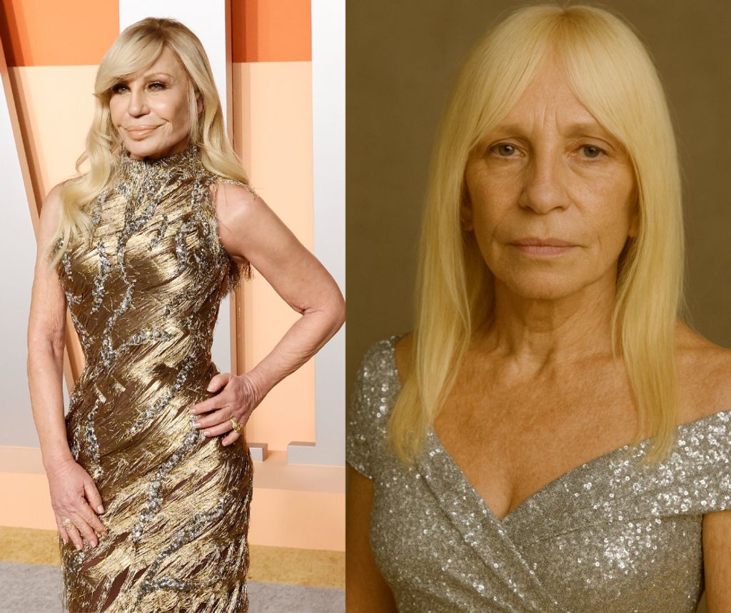 Donatella Versace az egyik legismertebb példa arra, hogy a túl sok beavatkozás hova vezethet. A divat nagyasszonya mára inkább szoborszerű, mint ikonikus. AI-verzióban viszont egy elegáns, karakteres arcú nagymamát kapunk – akitől nem ijed meg az unoka.