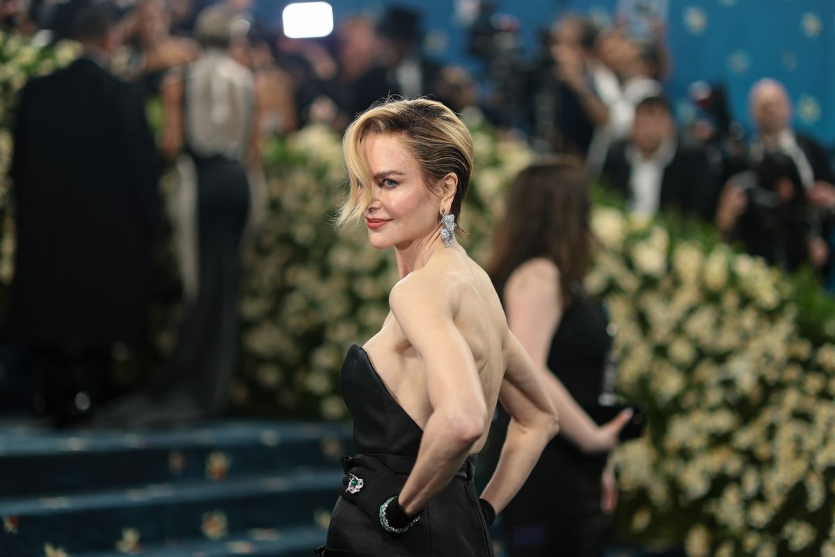 NEW YORK, NEW YORK - MAY 05: Nicole Kidman attends the 2025 Met Gala Celebrating "Superfine: Tailoring Black Style" at Metropolitan Museum of Art on May 05, 2025 in New York City.  (Photo by Dimitrios Kambouris/Getty Images for The Met Museum/Vogue)