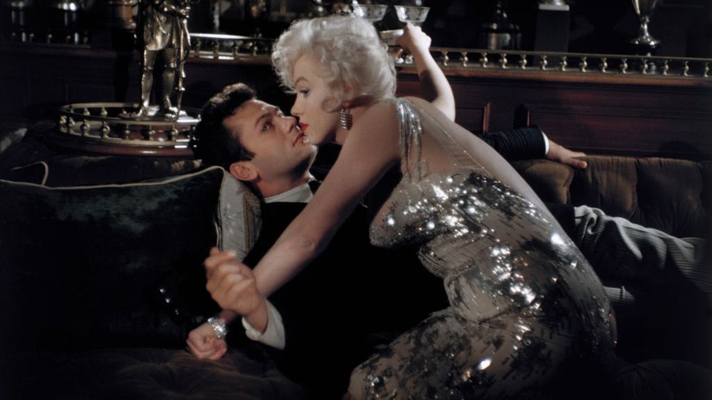 Tony Curtis és Marilyn Monroe a Van, aki forrón szereti filmben