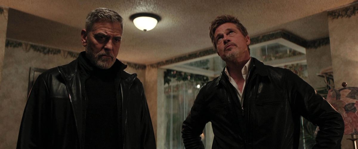 WOLFS2024de Jon Watts George Clooney Brad Pitt.COLLECTION CHRISTOPHEL © Apple TV+ - Apple Studios - Columbia Pictures - Plan B Entertainment - Smokehouse Pictures (Photo by Apple TV+ - Apple Studios - Colu / Collection ChristopheL via AFP)