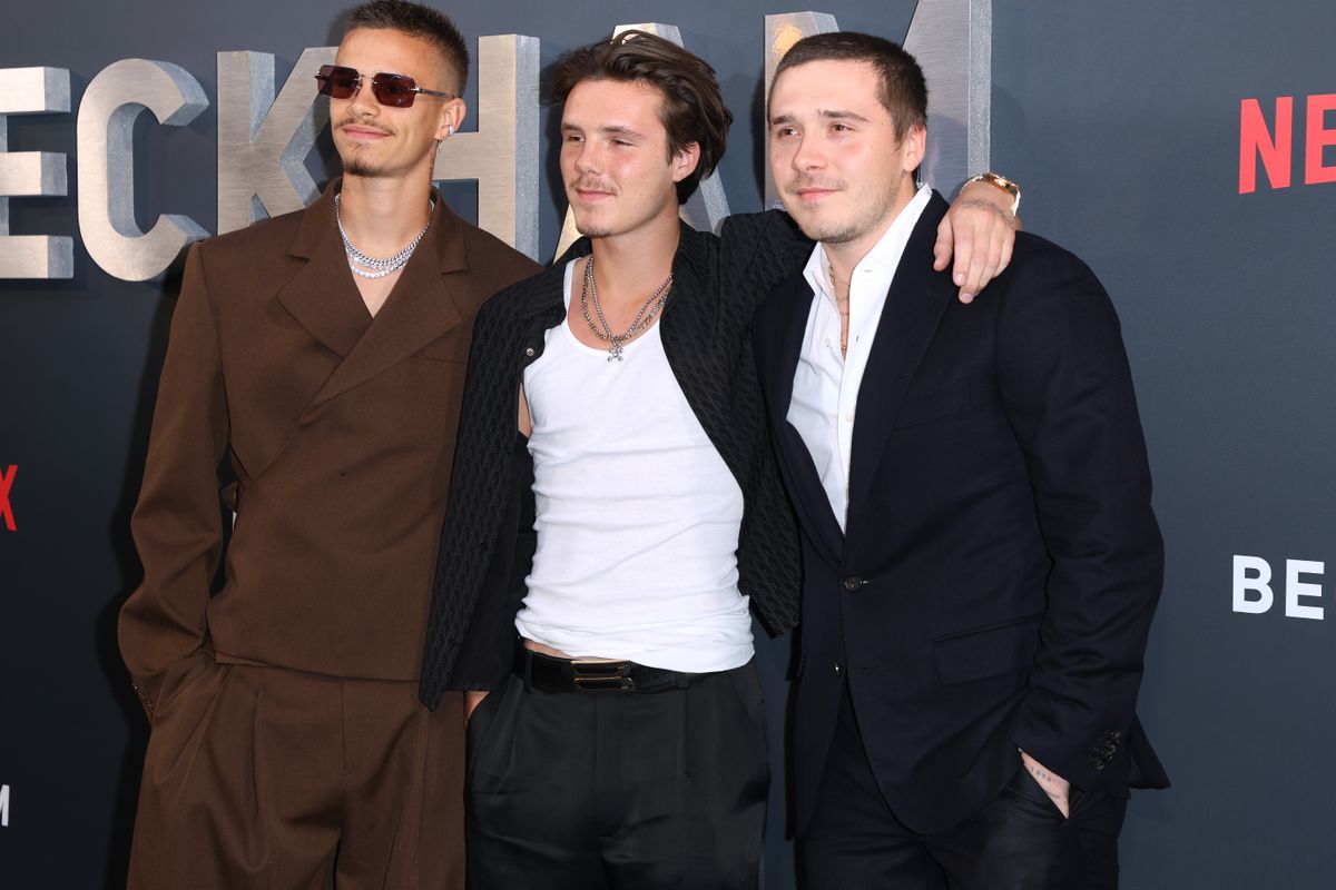 Romeo Beckham, Cruz Beckham és Brooklyn Beckham