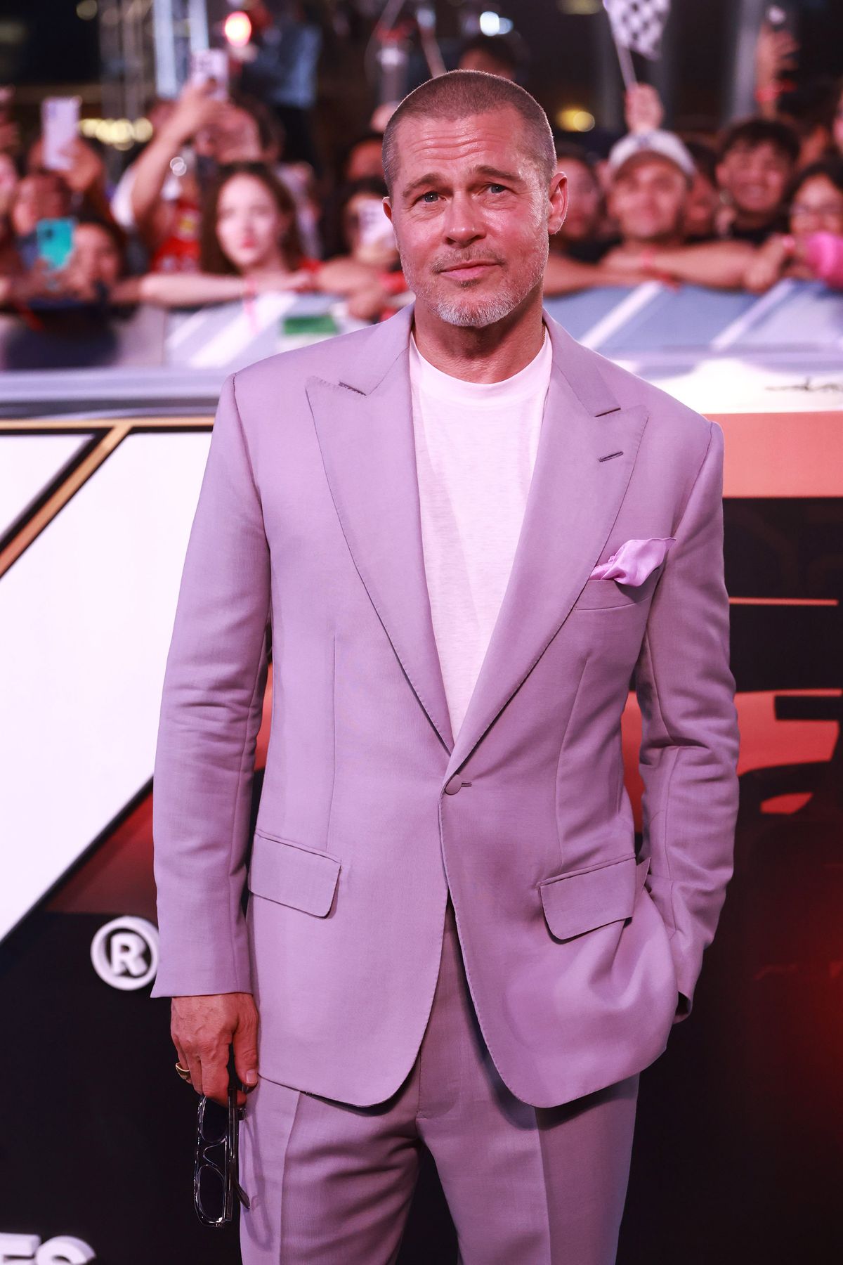 MEXICO CITY, MEXICO - JUNE 09: US actor Brad Pitt attends the photocall for the 'F1: The movie' at Toreo Parque Central, in Mexico City, Mexico on June 09, 2025. The photocall with the cast of 'F1: The movie' was held as part of the global promotional tour ahead of its release date. (Photo by Daniel Cardenas/Anadolu via Getty Images)