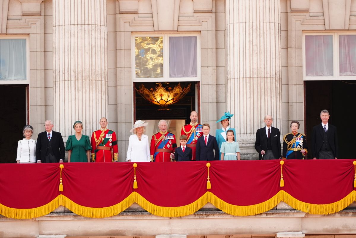 Károly király Trooping the Colour királyi család