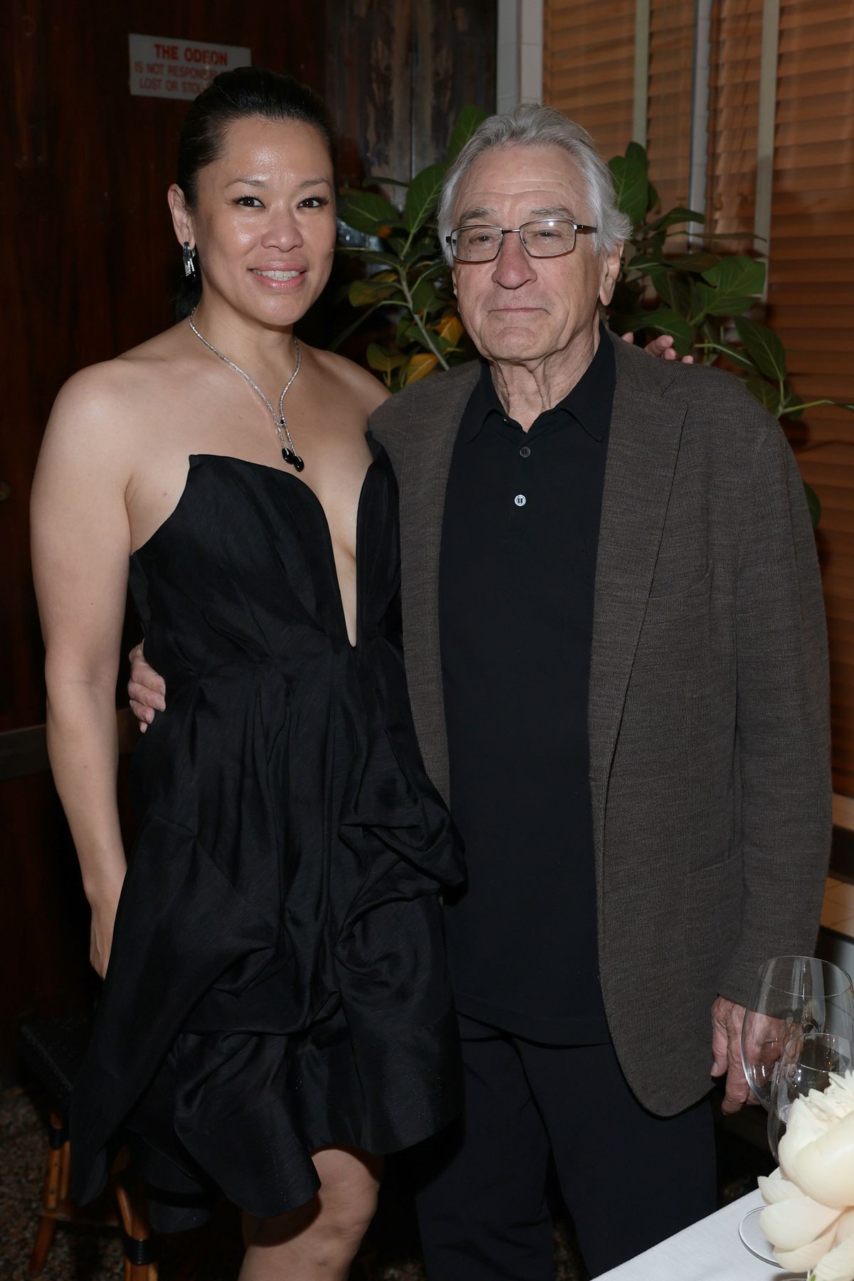 NEW YORK, NEW YORK - JUNE 09: (L-R) Tiffany Chen and Robert De Niro attend the CHANEL Tribeca Festival Artists Dinner at The Odeon on June 09, 2025 in New York City. (Photo by Dimitrios Kambouris/WireImage)
