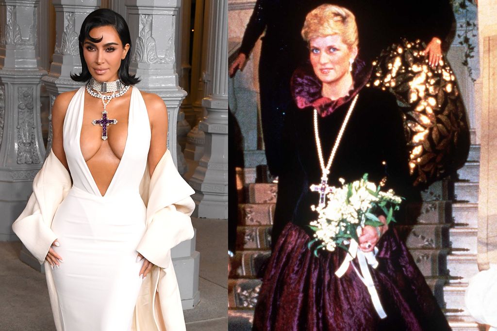 Kim Kardashian 2023-ban megvásárolta Diana meghatározó kereszt medálos nyakláncát, amit 2024-ben a vörös szőnyegre is felvett. 
