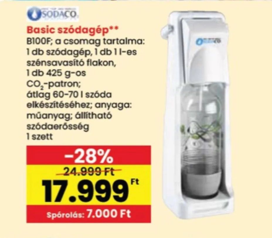 szódagép, spar