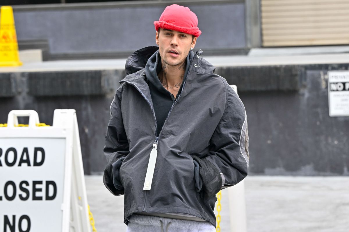 LOS ANGELES, CA - APRIL 15: Justin Bieber is seen on April 15, 2025 in Los Angeles, California.  (Photo by DUTCH/Bauer-Griffin/GC Images)