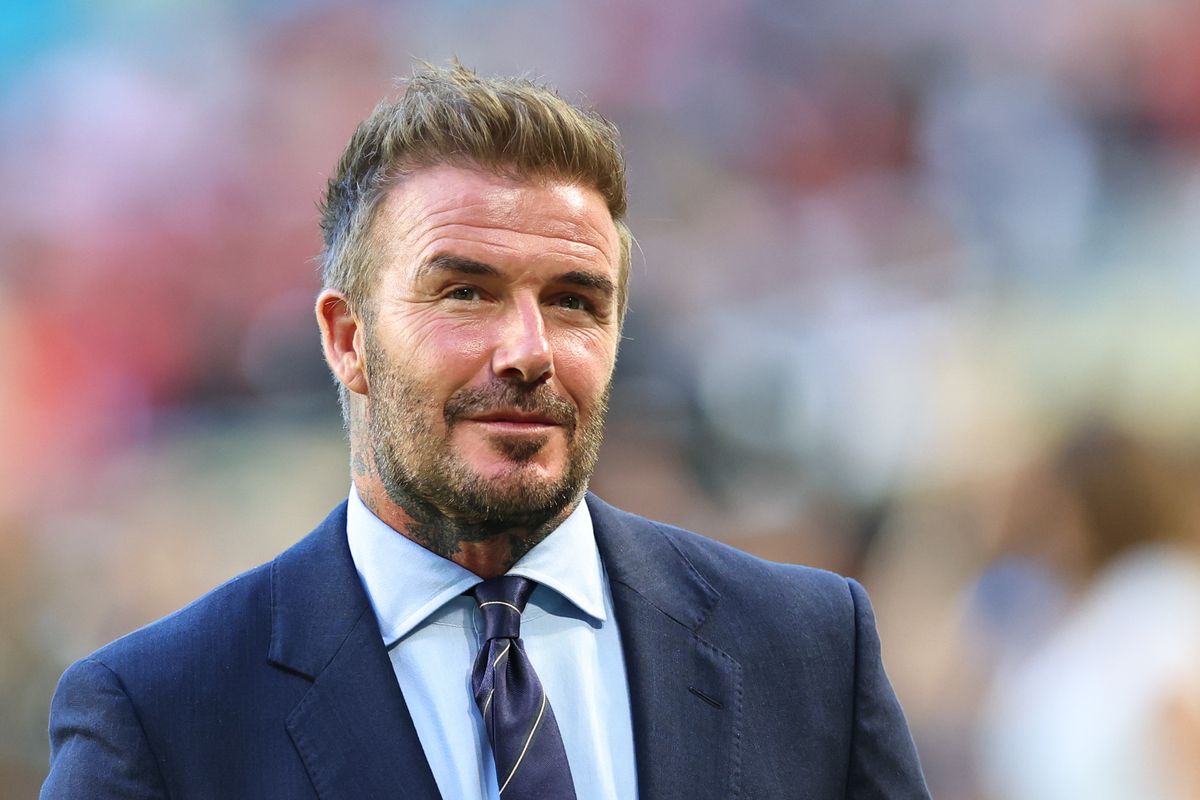 MIAMI GARDENS, FLORIDA - JUNE 14: David Beckham, co-owner of Inter Miami during the FIFA Club World Cup 2025 group A match between Al Ahly SC and Internacional CF Miami at Hard Rock Stadium on June 14, 2025 in Miami Gardens, Florida. (Photo by Robbie Jay Barratt - AMA/Getty Images)