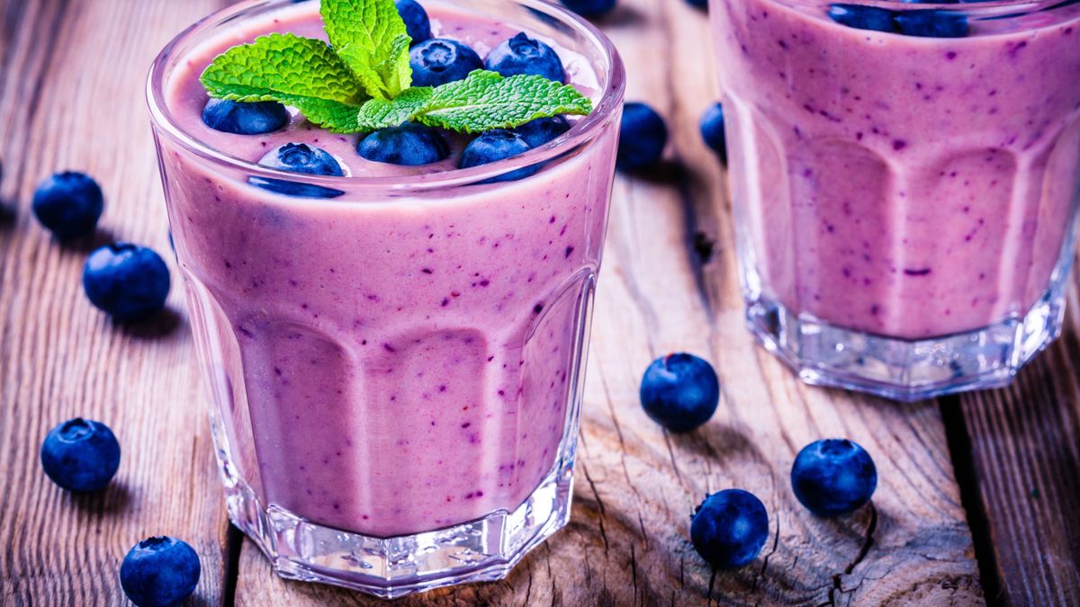 Egészséges lila smoothie 