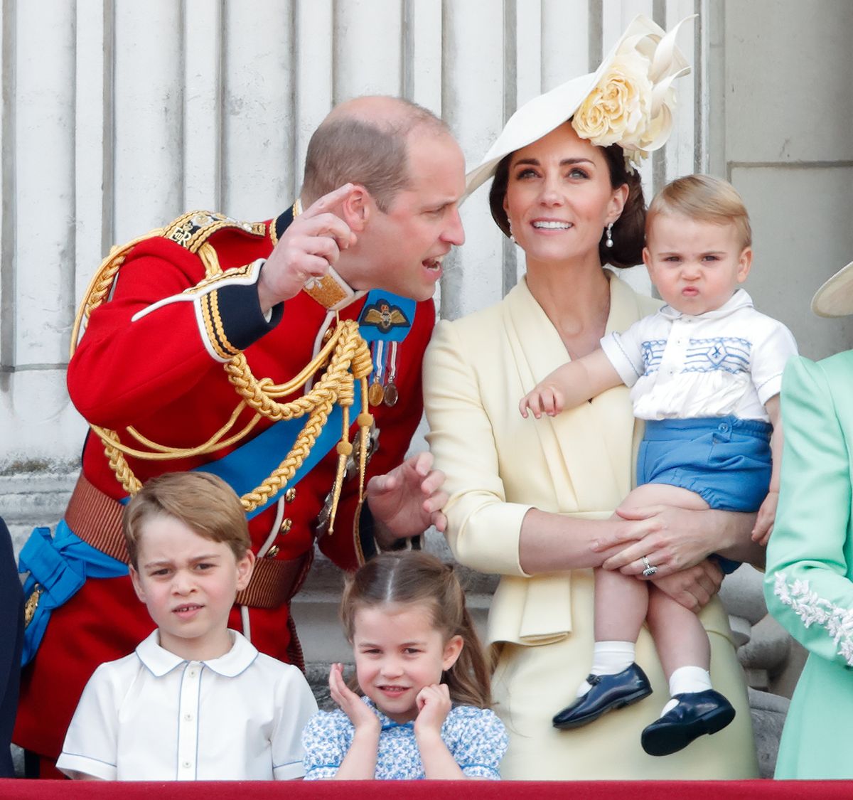 Trooping the Colour Kate Middleton gyermekeikkel