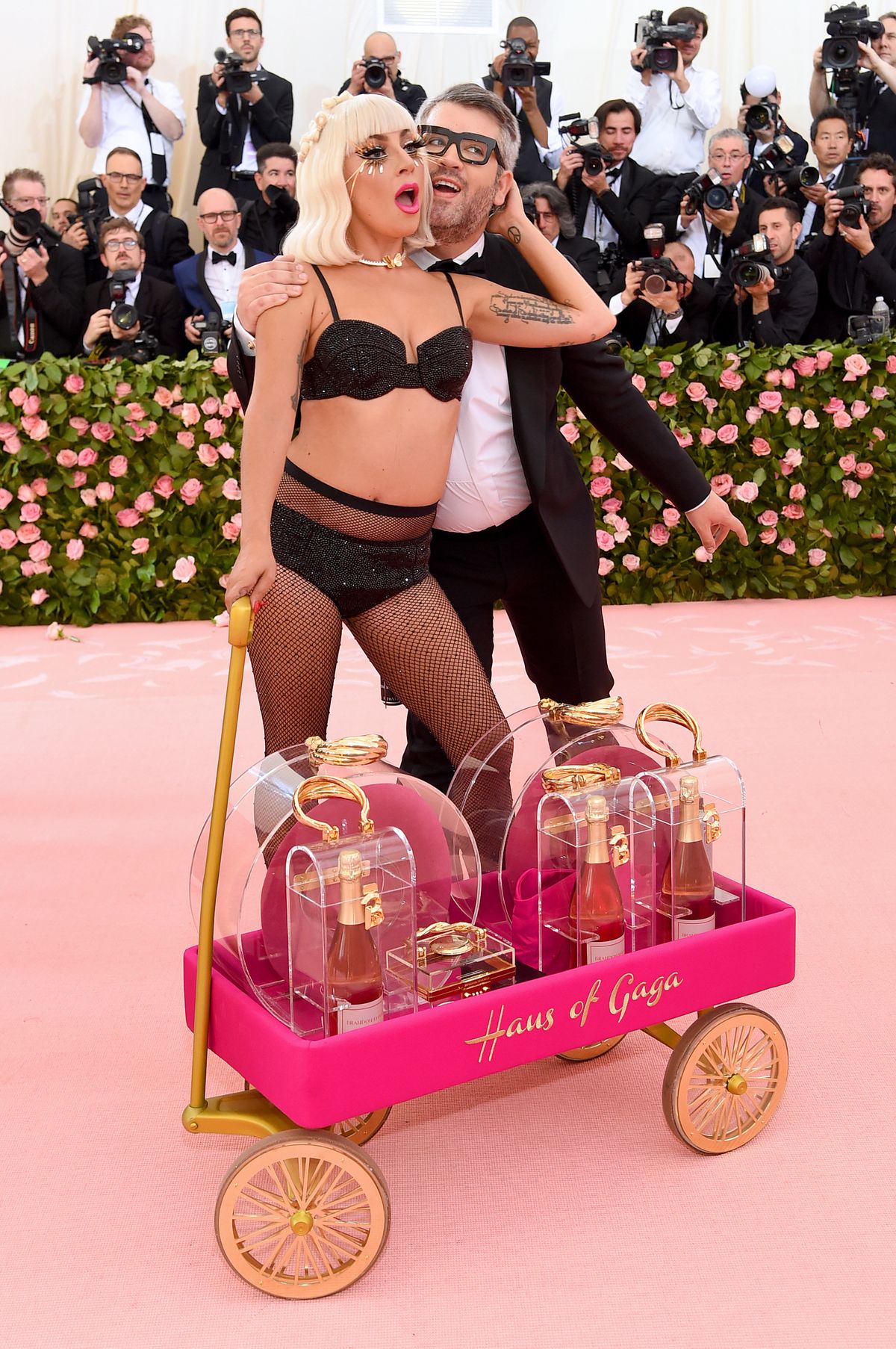 NEW YORK, NEW YORK - MAY 06: Lady Gaga and Brandon Maxwell attend The 2019 Met Gala Celebrating Camp: Notes on Fashion at Metropolitan Museum of Art on May 06, 2019 in New York City. (Photo by Jamie McCarthy/Getty Images)