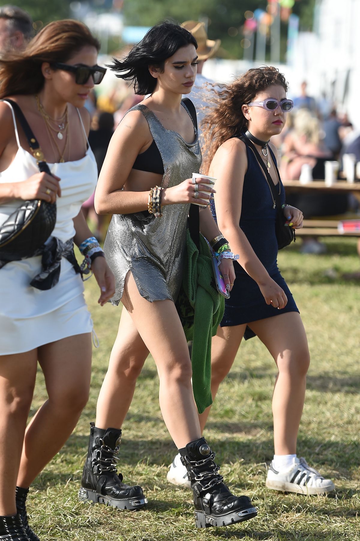 GLASTONBURY, ENGLAND - JUNE 27: Dua Lipa seen at Glastonbury Festival 2019 on June 27, 2019 in Glastonbury, England. (Photo by GC Images/GC Images)