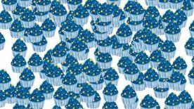 Optikai illúzió: csak a sasszeműek szúrják ki a Holdat a csillagos cupcake rengetegben