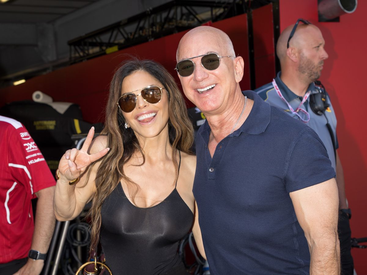 MONTE-CARLO, MONACO - MAY 25: Lauren Sánchez and Jeff Bezos attend the F1 Grand Prix Of Monaco on May 25, 2025 in Monte-Carlo, Monaco. (Photo by Arnold Jerocki/FilmMagic)