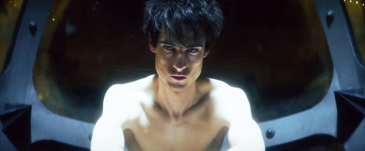 TOM STURRIDGE in THE SANDMAN, 2022, directed by ANDRES BAIZ, CORALIE FARGEAT and MIKE BARKER. Copyright Netflix / Warner Bros. Television.,Image: 777204021, License: Rights-managed, Restrictions: Editorial use only. No merchandising or book covers. This is a publicly distributed handout. Access rights only, no license of copyright provided., Model Release: no
