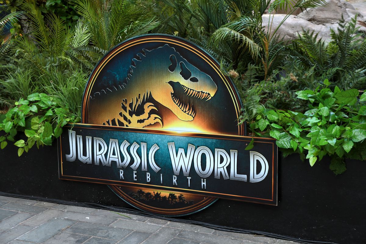 NEW YORK, NEW YORK - JUNE 24: A view of the atmosphere during a Universal Pictures and Amblin Entertainment special cast appearance for JURASSIC WORLD REBIRTH in New York on Tuesday, June 24. 2025 in New York City.   Jason Mendez/Getty Images for Universal Pictures/AFP (Photo by Jason Mendez / GETTY IMAGES NORTH AMERICA / Getty Images via AFP)