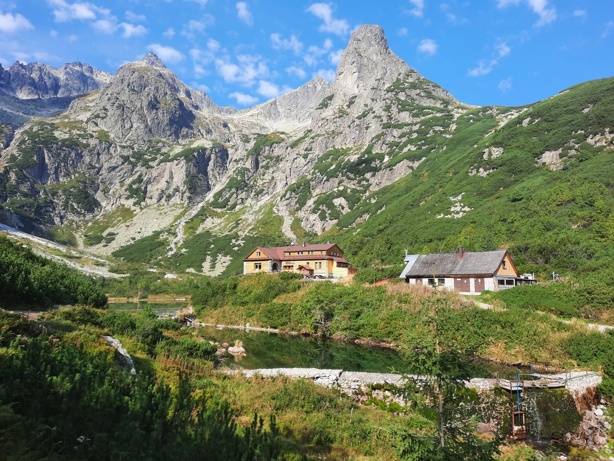 Sunny days in High Tatras, Slovakia. Hiking holidays in the mountains.