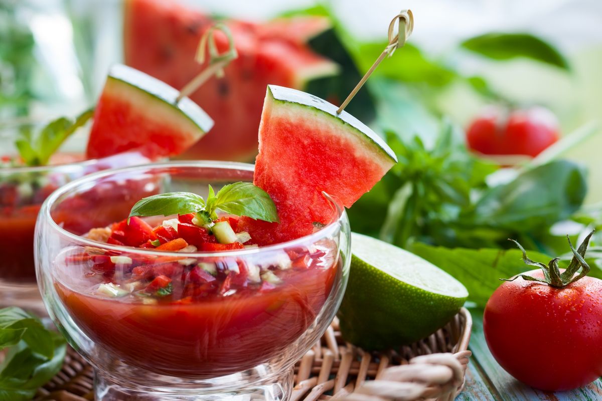görögdinnyés gazpacho recept