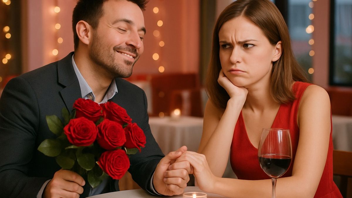 to annoy the other party by being too romantic