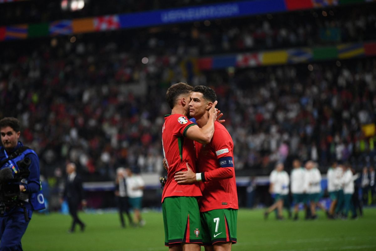 Diogo Jota és Cristiano Ronaldo