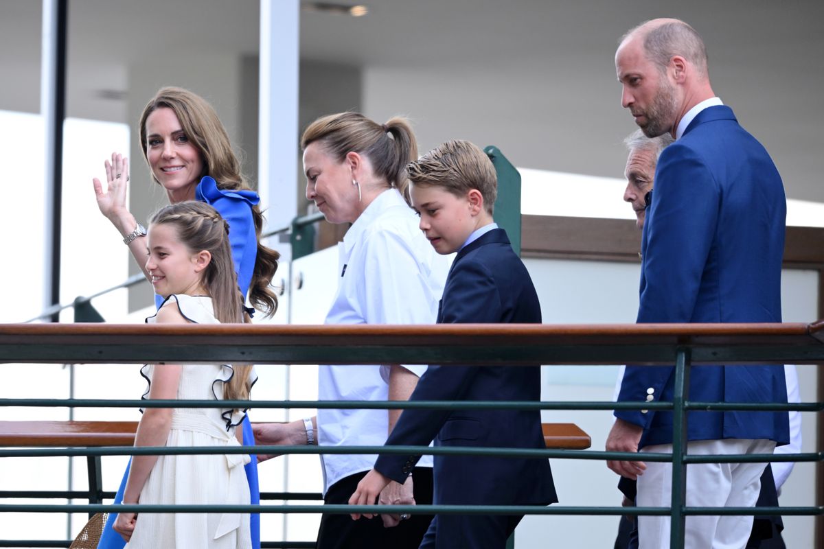 Így érkezett meg Katalin hercegné, Vilmos herceg és gyerekeik Wimbledonba