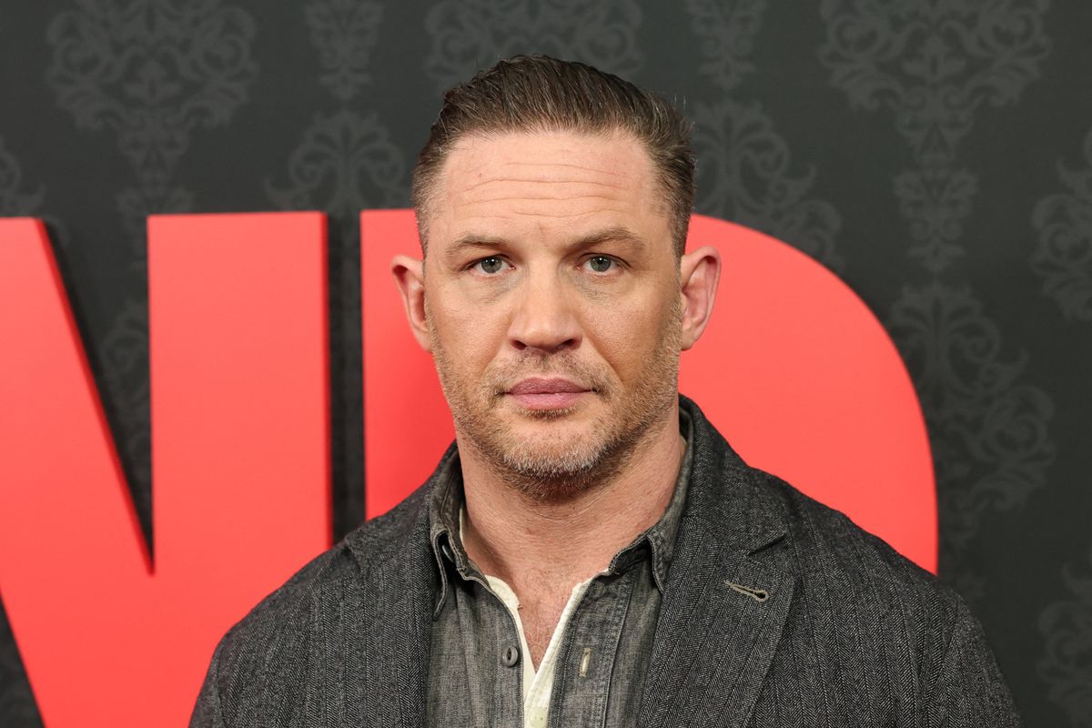 NEW YORK, NEW YORK - MARCH 31: Tom Hardy attends the "MobLand" New York Premiere at SVA Theater on March 31, 2025 in New York City.   Theo Wargo/Getty Images/AFP (Photo by Theo Wargo / GETTY IMAGES NORTH AMERICA / Getty Images via AFP)