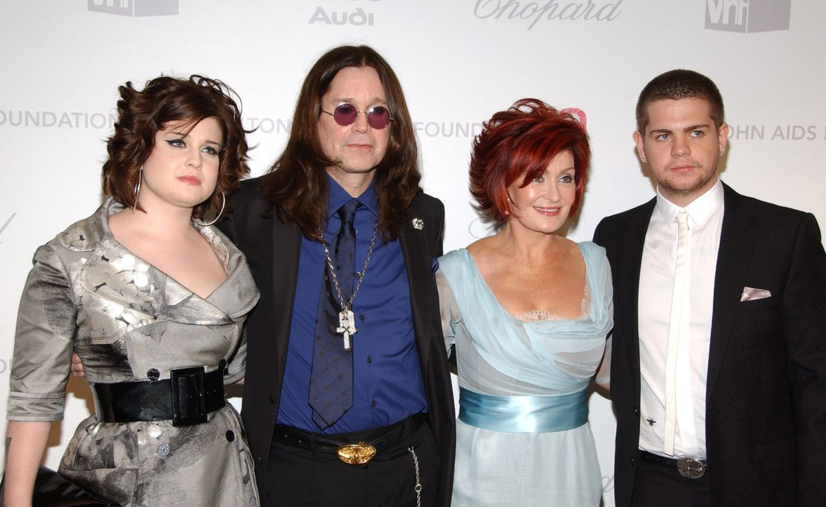 Kelly Osbourne, Ozzy Osbourne, Sharon Osbourne and Jack Osbourne (Photo by Jean-Paul Aussenard/WireImage)