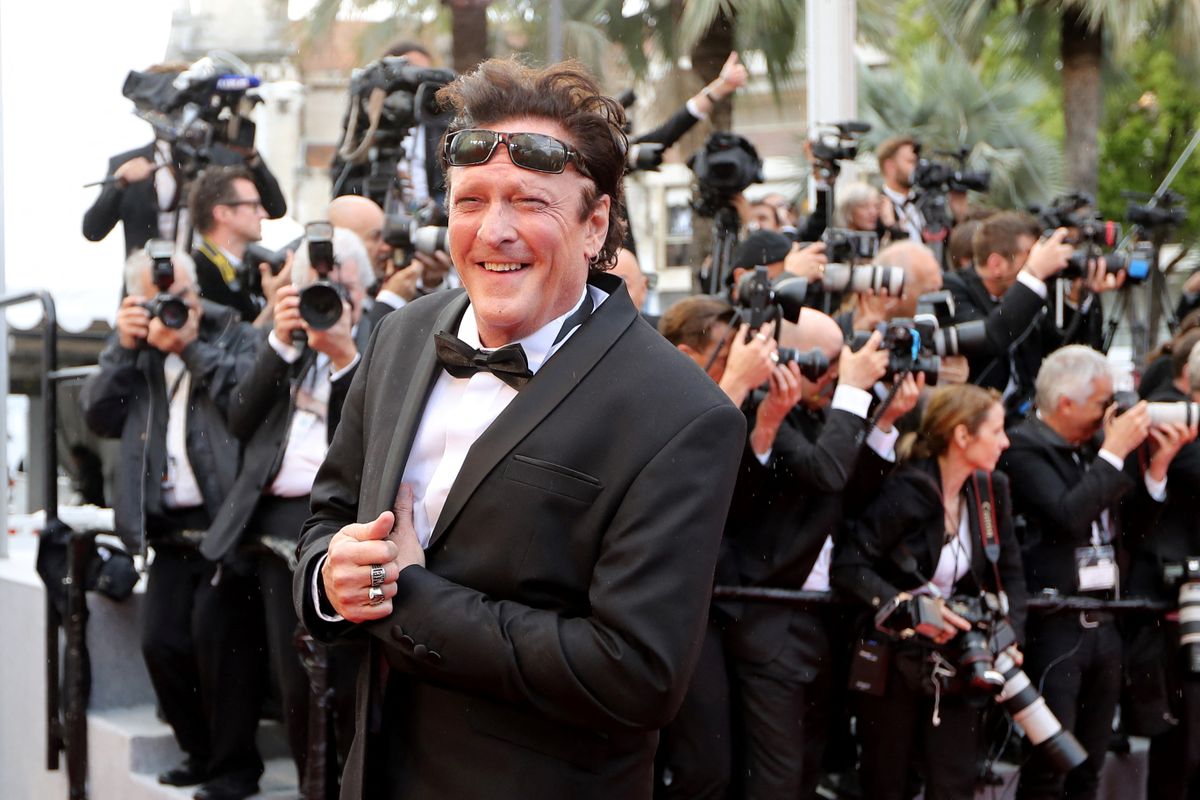 (FILES) US actor Michael Madsen poses as he arrives on May 14, 2018 for the screening of the film "BlacKkKlansman" at the 71st edition of the Cannes Film Festival in Cannes, southern France. US actor Michael Madsen -- best known for his frequent collaborations with director Quentin Tarantino including "Reservoir Dogs" and "Kill Bill" -- died on July 3, 2025 at age 67 after suffering cardiac arrest, his management team said. The actor was found unresponsive early Thursday at his home in Malibu, they said. (Photo by Valery HACHE / AFP)