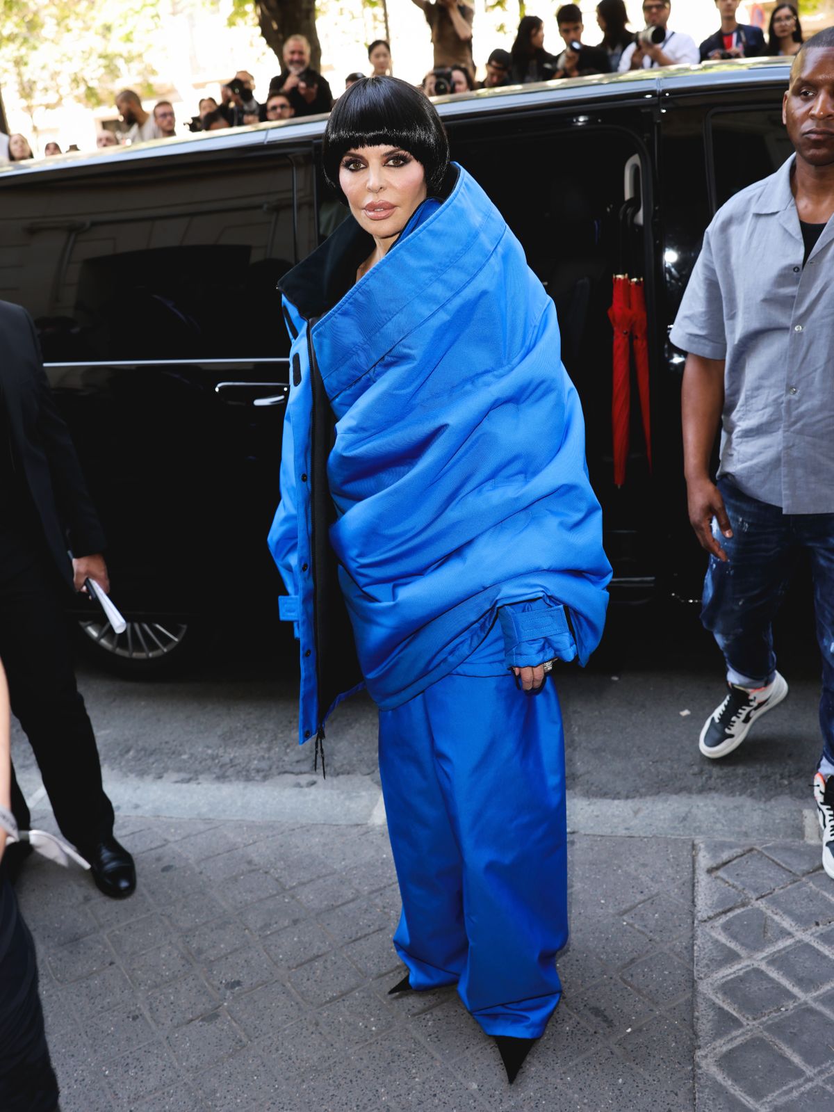 Lisa Rinna a párizsi divathéten
