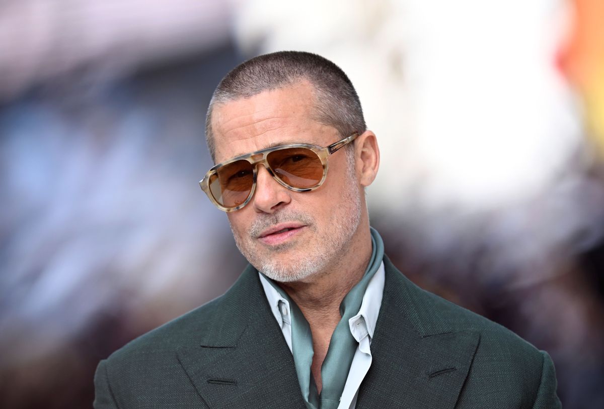 LONDON, ENGLAND - JUNE 23: Brad Pitt attends the "F1: The Movie" European Premiere at Cineworld Leicester Square on June 23, 2025 in London, England. (Photo by Gareth Cattermole/Getty Images for Warner Bros. Pictures)