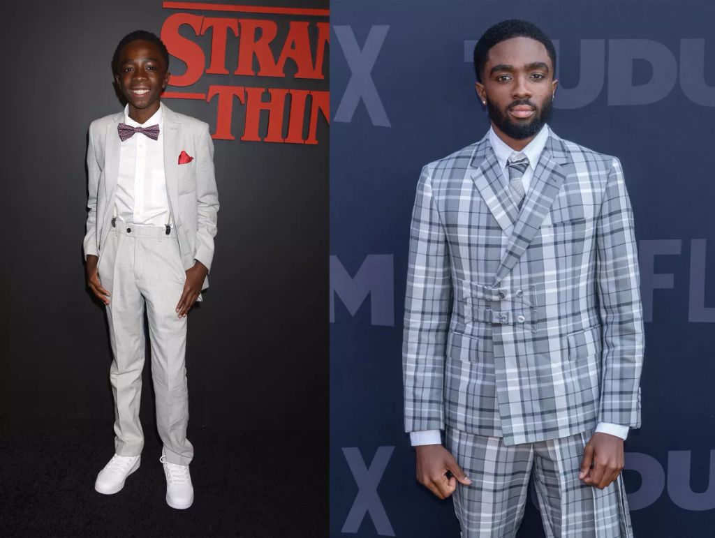 Caleb McLaughlin (Lucas Sinclair), azaz Lucas, 14 évesen még csak 150 centis, sportos srác volt. Mostanra 175 centi magasból kémleli a világot és Calvin Klein-modellé változott. A Concrete Cowboyban Idris Elba oldalán játszott, és emellett aktívan felszól