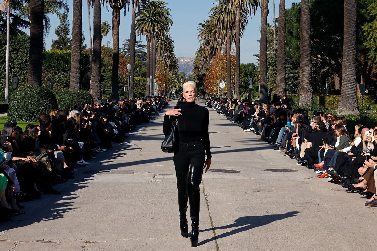 Brigitte Nielsen 62 éves, modell, Balenciaga divatbemutató