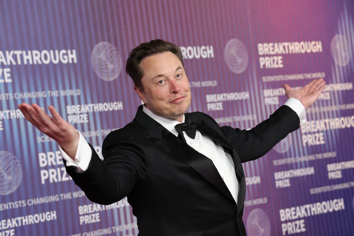 LOS ANGELES, CA - APRIL 13: Elon Musk at the 10th Annual Breakthrough Prize Ceremony at the Academy Museum of Motion Pictures in Los Angeles, California, on April 13, 2024. Credit : Faye Sadou/MediaPunch