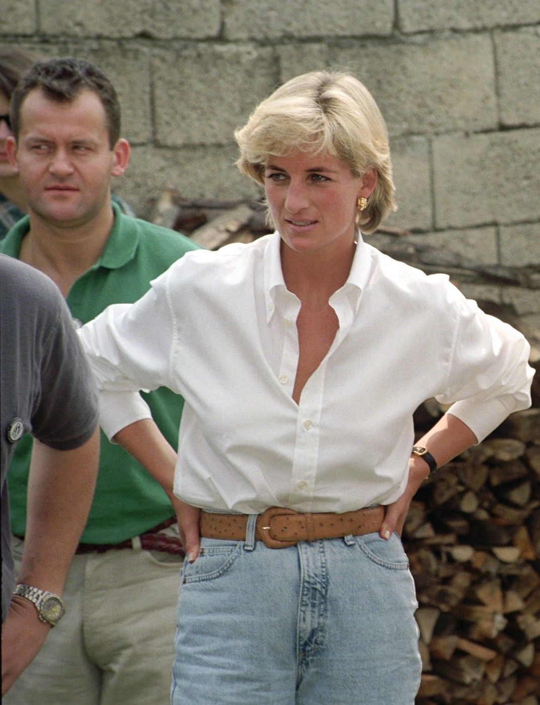 1997. augusztus 9-én készült fénykép Diana hercegnéről és Paul Burrellről (zöld pólóban)