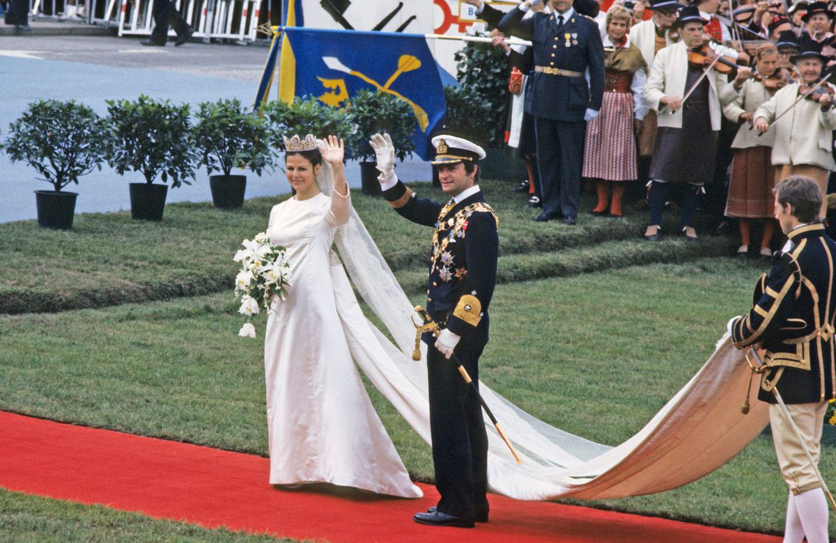 Szilvia svéd királyné menyasszonyi ruhája