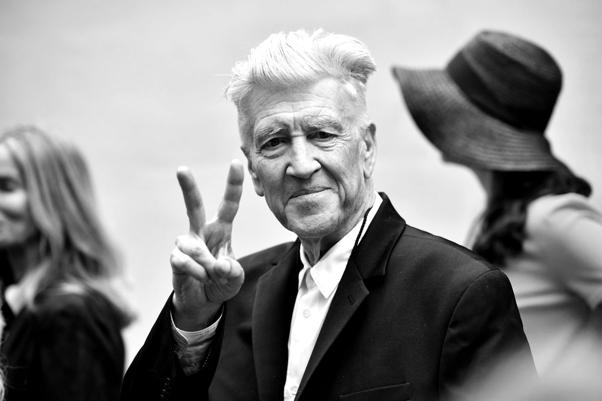 LOS ANGELES, CALIFORNIA - JULY 07: (EDITORS NOTE: Image has been converted to black and white) Director David Lynch attends the 11th Annual Peace and Love Birthday Celebration honoring Ringo Starr's 79th birthday at Capitol Records Tower on July 07, 2019 in Los Angeles, California. (Photo by Scott Dudelson/Getty Images)