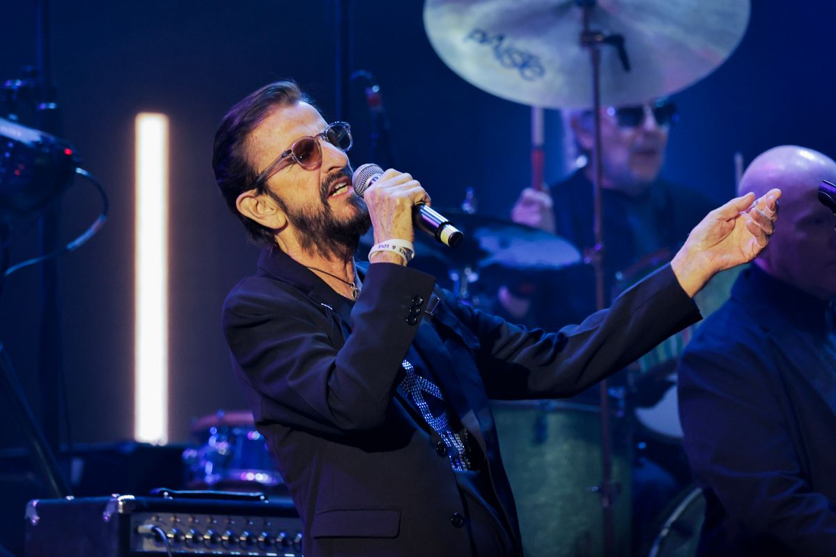 NASHVILLE - MARCH 10: CBS presents RINGO & FRIENDS AT THE RYMAN, a two-hour special celebrating the music and legacy of Ringo Starr through the lens of country music, airing Monday, March 10 (8:00-10:00 PM ET/PT) on the CBS Television Network, and streaming on Paramount+ in the U.S. (live and on-demand for Paramount+ with SHOWTIME subscribers, or on-demand for Paramount+ Essential subscribers the day after the special airs). Pictured: Ringo Starr. (Photo by Tibrina Hobson/CBS via Getty Images)