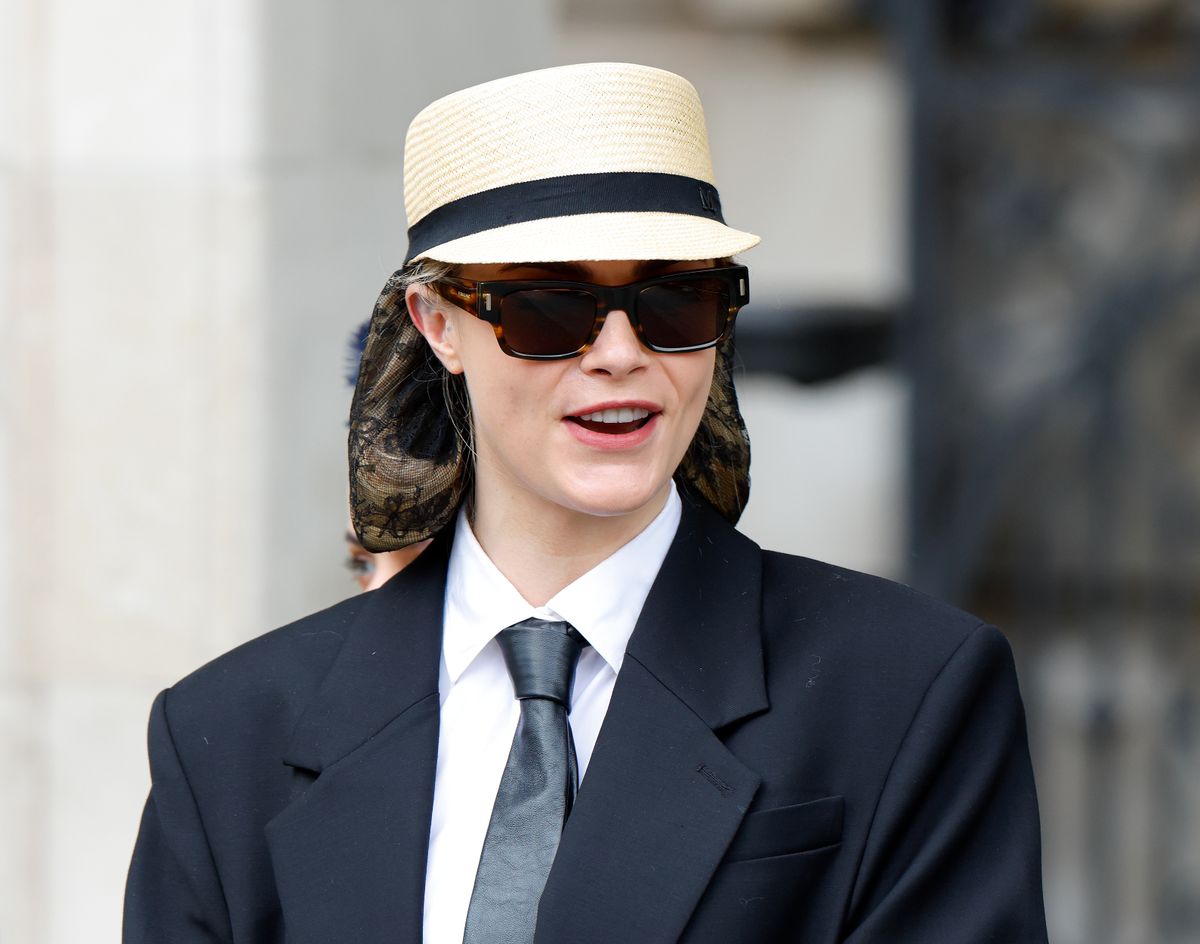 LONDON, UNITED KINGDOM - JULY 05: (EMBARGOED FOR PUBLICATION IN UK NEWSPAPERS UNTIL 24 HOURS AFTER CREATE DATE AND TIME) Cara Delevingne attends the wedding of Mel B and Rory McPhee at the OBE (Order of the British Empire) Chapel in St Paul's Cathedral on July 5, 2025 in  London, England. (Photo by Max Mumby/Indigo/Getty Images)