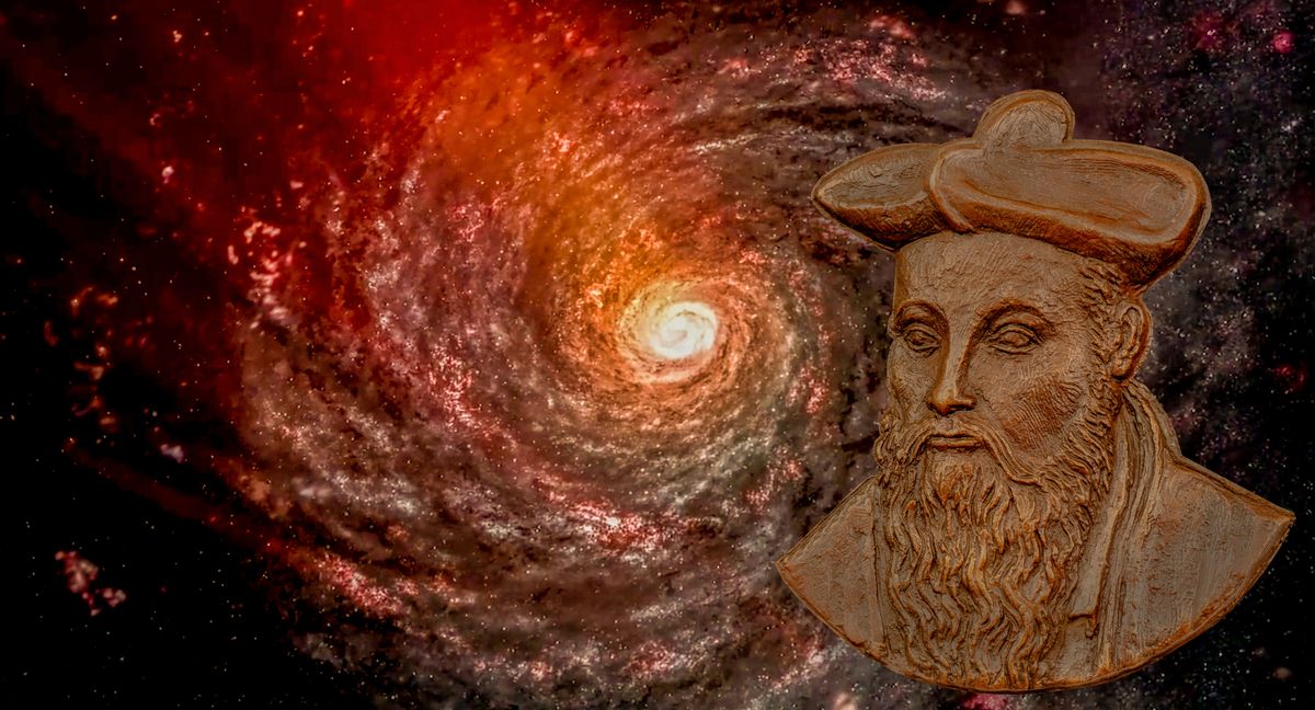 Nostradamus prophecy,  astrologer, France Commemorative Coin.