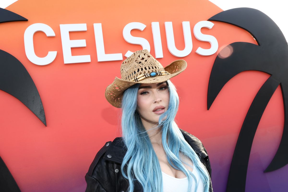 INDIO, CALIFORNIA - APRIL 12: Megan Fox attends CELSIUS Cosmic Desert Event at Coachella on April 12, 2024 in Indio, California. (Photo by Tommaso Boddi/Getty Images for CELSIUS Energy)