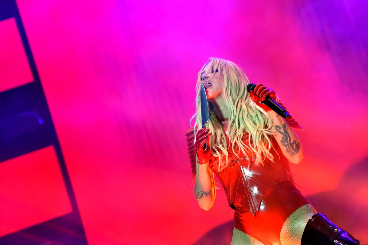 WEST HOLLYWOOD, CALIFORNIA - MAY 31: Kesha performs at OUTLOUD Music Festival at 2024 WeHo Pride on May 31, 2024 in West Hollywood, California. (Photo by Sarah Morris/WireImage)