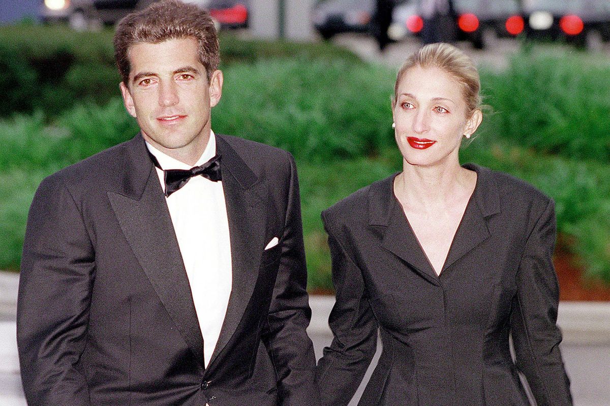368565 001: (MAGAZINES PLEASE CALL) John F. Kennedy, Jr. and his wife Carolyn Bessette Kennedy arrive at the annual John F. Kennedy Library Foundation dinner and Profiles in Courage awards in honor of the former president's 82nd birthday, May 23, 1999 at the Kennedy Library in Boston, MA. July 16, 2000 marks the one-year anniversary of the plane crash off the coast of Martha's Vineyard in Massachusetts that killed John F. Kennedy Jr., his wife Carolyn Bessette Kennedy, and her sister Lauren Bessette. (Photo by Justin Ide/Newsmakers)